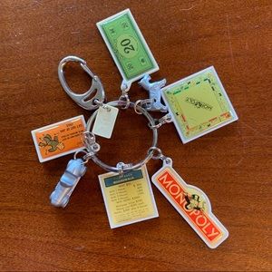 Purse/Bag Charms Vintage Monopoly Pieces Boardwalk Car Scotty Key Chain Backpack